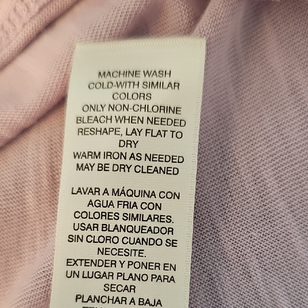 WHBM Women's V-Neck Light Light Purple Top - Picture 6 of 6